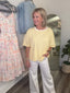 Sunshine and Polka Dots Yellow T-Shirt Top 120 Tees & Tanks - Ella Chic BoutiqueSewn and Seen