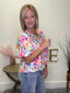 Sweet For You Floral Puff Sleeve Top 110 Tops - Ella Chic Boutique