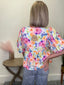 Sweet For You Floral Puff Sleeve Top 110 Tops - Ella Chic Boutique