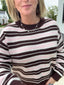 Sweet on You Pink and Brown Striped Sweater 130 Sweaters- Ella Chic BoutiqueThe Workshop Studio
