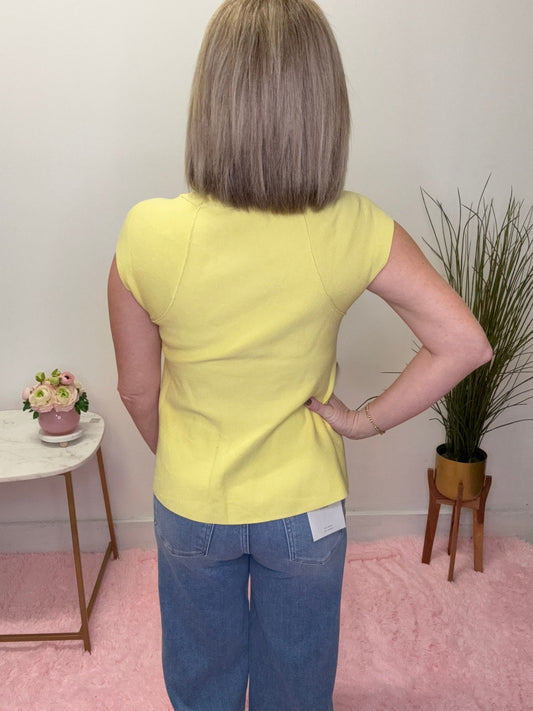 Sweetest Sunshine Cap Sleeve Top 110 Tops - Ella Chic BoutiqueEntro