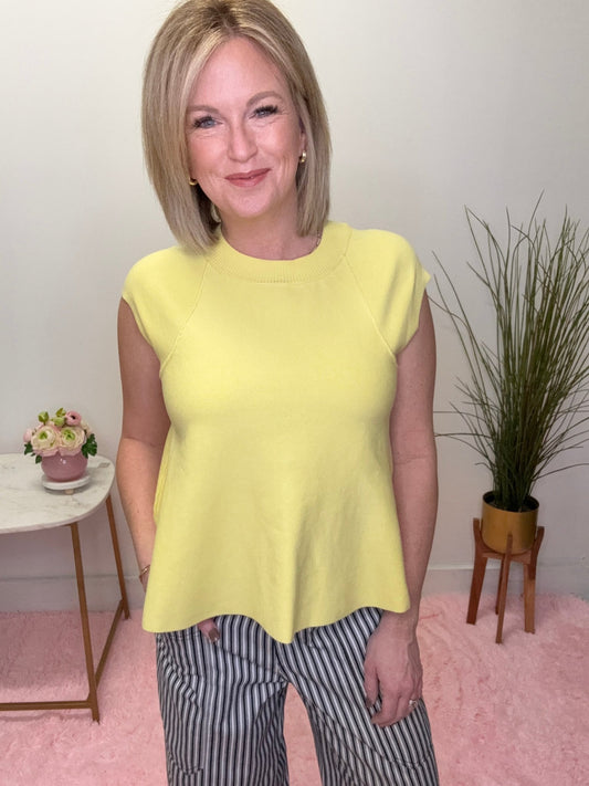 Sweetest Sunshine Cap Sleeve Top