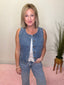 Take it Along Tailored Denim Vest 110 Tops- Ella Chic BoutiqueMikarose