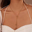 Teardrop Y Necklace 18K Gold Stainless Tarnish Free