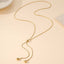 Teardrop Y Necklace 18K Gold Stainless Tarnish Free