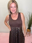 The Chocolate Blue Dot Tank Dress 150 Dresses & Jumpsuits- Ella Chic BoutiqueJodifl