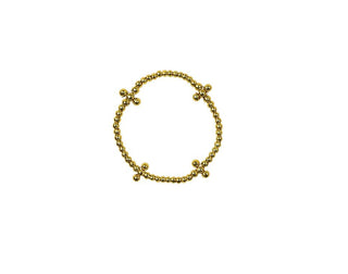 coco's beads enewton bracelet gold filled tarnish-free cross stack stretch