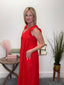 The Dutton Maxi Dress in Hibiscus Red Eyelet 150 Dresses & Jumpsuits - Ella Chic Boutique