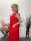 The Dutton Maxi Dress in Hibiscus Red Eyelet 150 Dresses & Jumpsuits - Ella Chic Boutique