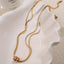 The Evermore Layered Necklace in 18K Stainless Steel