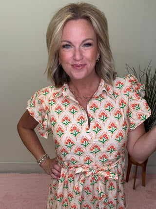 The Goldie Floral Dress in Carnival Garden 150 Dresses & Jumpsuits- Ella Chic BoutiqueMikarose