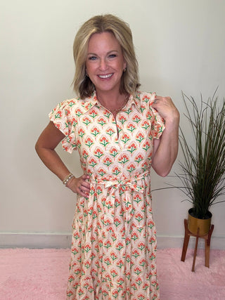 The Goldie Floral Dress in Carnival Garden 150 Dresses & Jumpsuits- Ella Chic BoutiqueMikarose