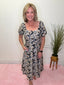 The Hills Dress in Black and Tan Moonlit Poppies 150 Dresses & Jumpsuits - Ella Chic BoutiqueMikarose