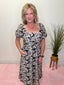 The Hills Dress in Black and Tan Moonlit Poppies 150 Dresses & Jumpsuits - Ella Chic BoutiqueMikarose