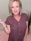 The Jude Dress in Rusty Reddish