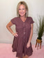 The Jude Dress in Rusty Reddish