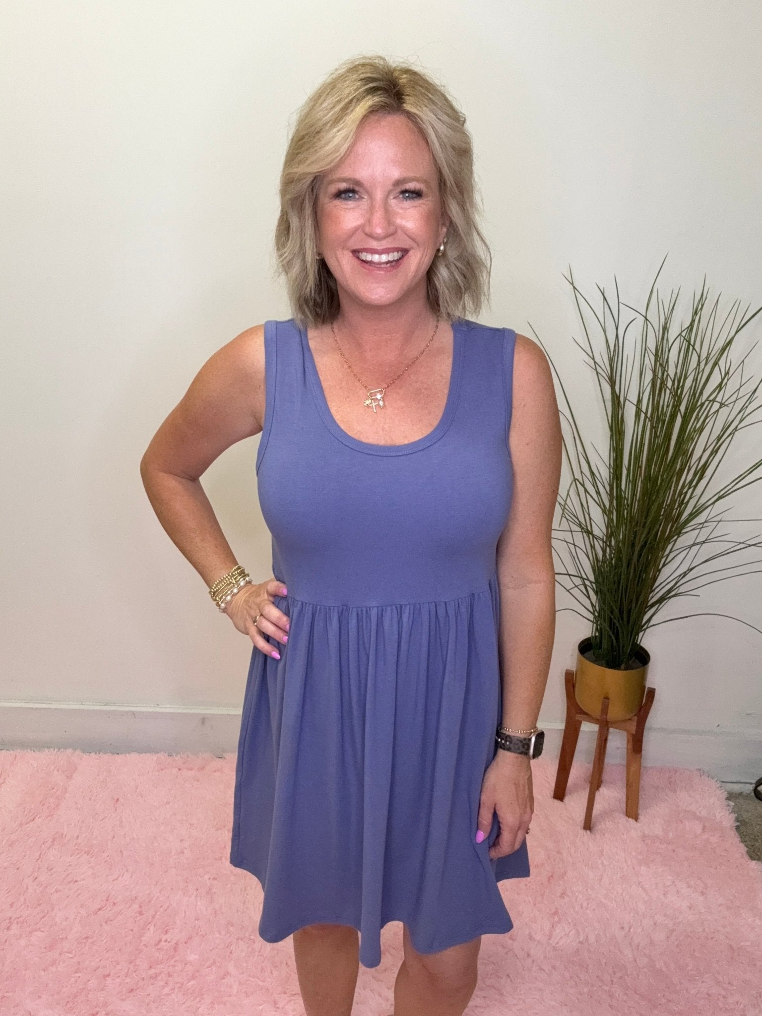 Markell Dress in Santa Monica Blue