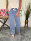 The Plan High Rise Slim Wide Elastic Waistband Jeans 160 jeans - Ella Chic Boutique