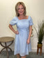 The Saylor Dress in Soft Blue 150 Dresses & Jumpsuits - Ella Chic Boutique
