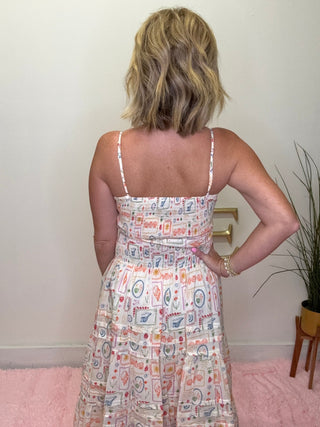 The Seaside Stroll Printed Midi Dress 150 Dresses & Jumpsuits - Ella Chic BoutiquePinch