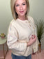 The Tilda Button Down Boxy Knit Cardigan in Ecru 110 Tops - Ella Chic Boutique