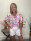 Tummy Control High Rise Fray Hem Shorts in White 180 Shorts & Skirts - Ella Chic Boutique