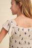 Tween Girls Flutter Sleeve Smocked Top 240 Kids Clothing - Ella Chic Boutiqueheart and arrow