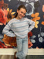 Tween Girls Knit Sweater Top in Flower Pointelle