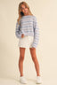 Tween Girls Knit Sweater Top in Flower Pointelle 130 Sweaters- Ella Chic Boutiqueheart and arrow