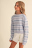 Tween Girls Knit Sweater Top in Flower Pointelle 130 Sweaters- Ella Chic Boutiqueheart and arrow