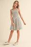 Tween Girls Polka Dot Smocked Bubble Dress