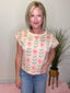 Uptown Pink Floral Boxy Sleeveless Sweater Top 110 Tops - Ella Chic BoutiqueHem and Thread