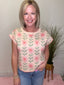 Uptown Pink Floral Boxy Sleeveless Sweater Top 110 Tops - Ella Chic BoutiqueHem and Thread
