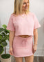 Vivian Blush Crop Tee 120 Tees & Tanks - Ella Chic BoutiquePapermoon