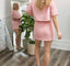 Vivian Blush Pink Skort Shorts & Skirts - Ella Chic Boutique Papermoon Raw Edge Set Summer Spring Tween Teen Girls 