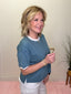 Wait For Me Striped Crop T-shirt Top 110 Tops - Ella Chic BoutiqueWishlist