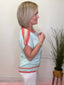 Waiting For the Day Stripe Short Sleeve Sweater Top 110 Tops - Ella Chic BoutiqueAnniewear