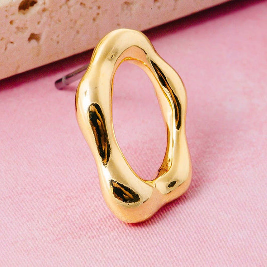 Warped Oval Cutout Stud Earrings 210 jewelry - Ella Chic BoutiqueAnarchy Street