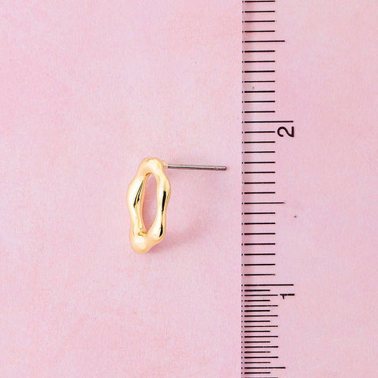 Warped Oval Cutout Stud Earrings 210 jewelry - Ella Chic BoutiqueAnarchy Street