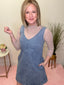 Washed Denim Sleeveless V - Neck Mini Dress 150 Dresses & Jumpsuits - Ella Chic BoutiqueBlu Pepper