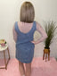 Washed Denim Sleeveless V - Neck Mini Dress 150 Dresses & Jumpsuits - Ella Chic BoutiqueBlu Pepper