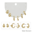 Water Resistant Set of Three Gold Hoops