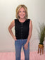 Wear it Well Black Button Front Vest 110 Tops - Ella Chic BoutiqueBlu Pepper