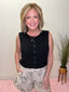 Wear it Well Black Button Front Vest 110 Tops - Ella Chic BoutiqueBlu Pepper