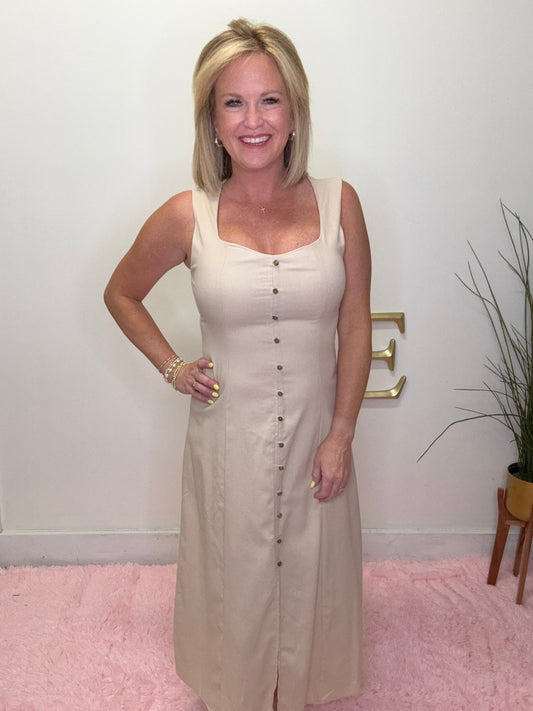 Wear With Ease Linen Style Dress