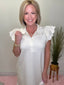 Wear Your Best Scallop Trim Dress in Cream 150 Dresses & Jumpsuits - Ella Chic BoutiqueEntro
