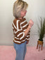 Weekend in Cannes Striped Short Sleeve Sweater 110 Tops- Ella Chic BoutiqueIn february