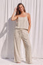Weekend Warrior Striped Set in Natural 170 Pants- Ella Chic BoutiqueILLA ILLA