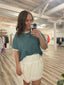 Well Wishes White Mini Skirt 180 Shorts & Skirts - Ella Chic BoutiqueWishlist