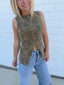 Willow Leopard Vest Top 110 Tops - Ella Chic Boutique